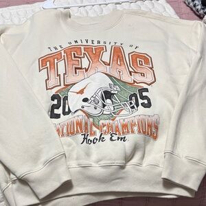 Hollister Cream Boxy Fit Sweatshirt